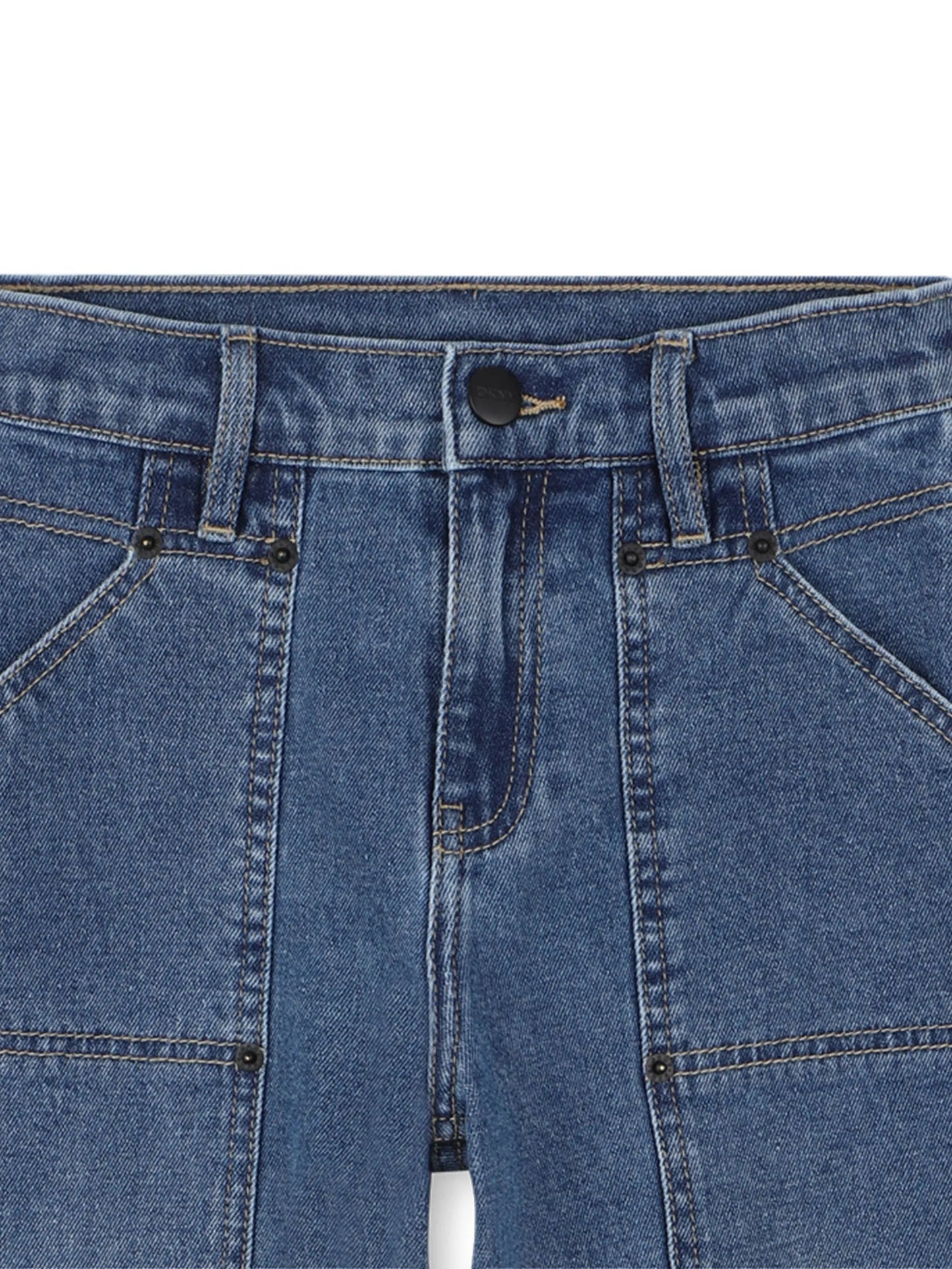 DKNY D62422/Z2A Kids Blue Patch Pocket Denim Jeans