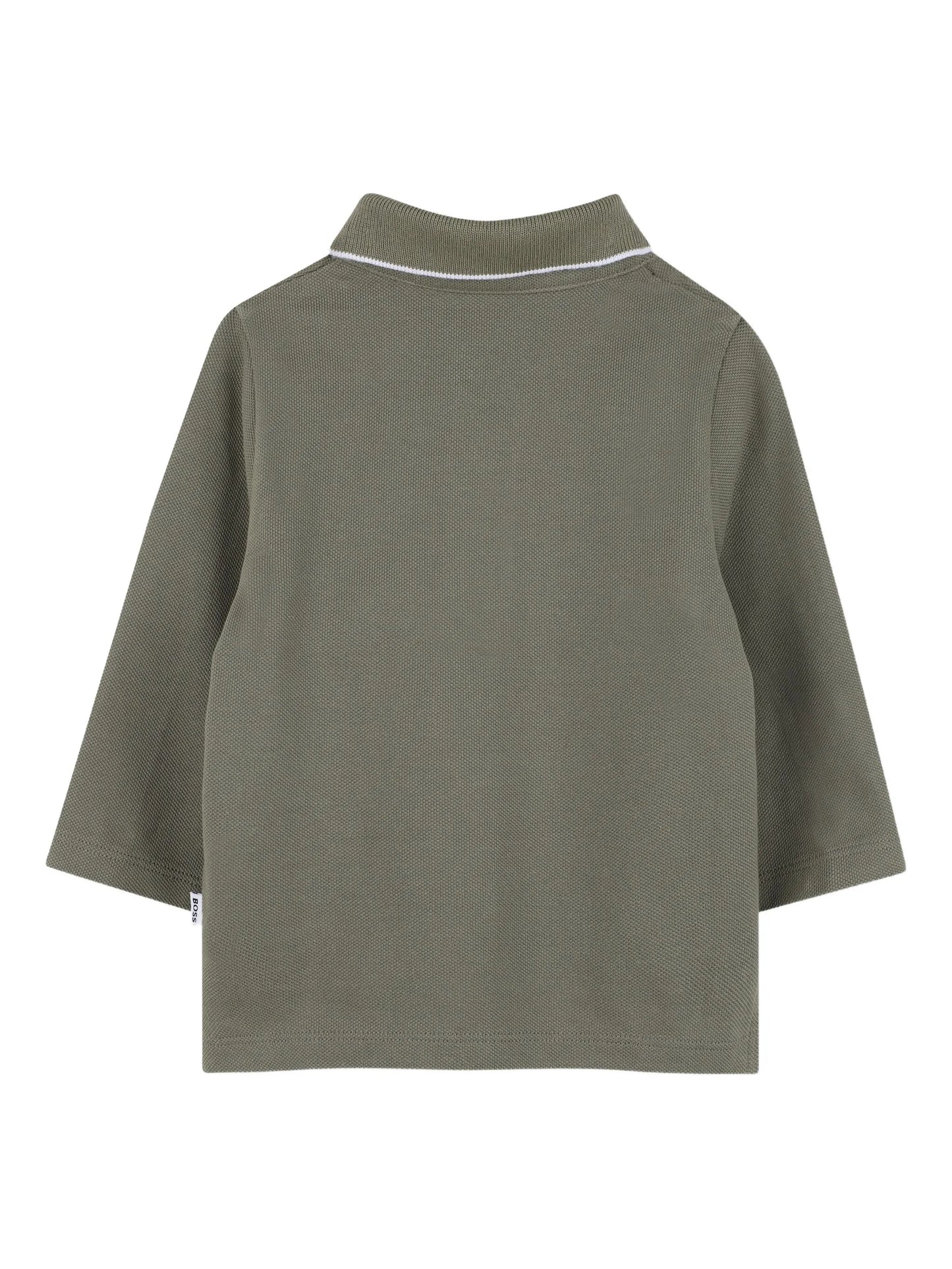 BOSS J52449 Baby Boys Long-Sleeves Logo Polo Shirt