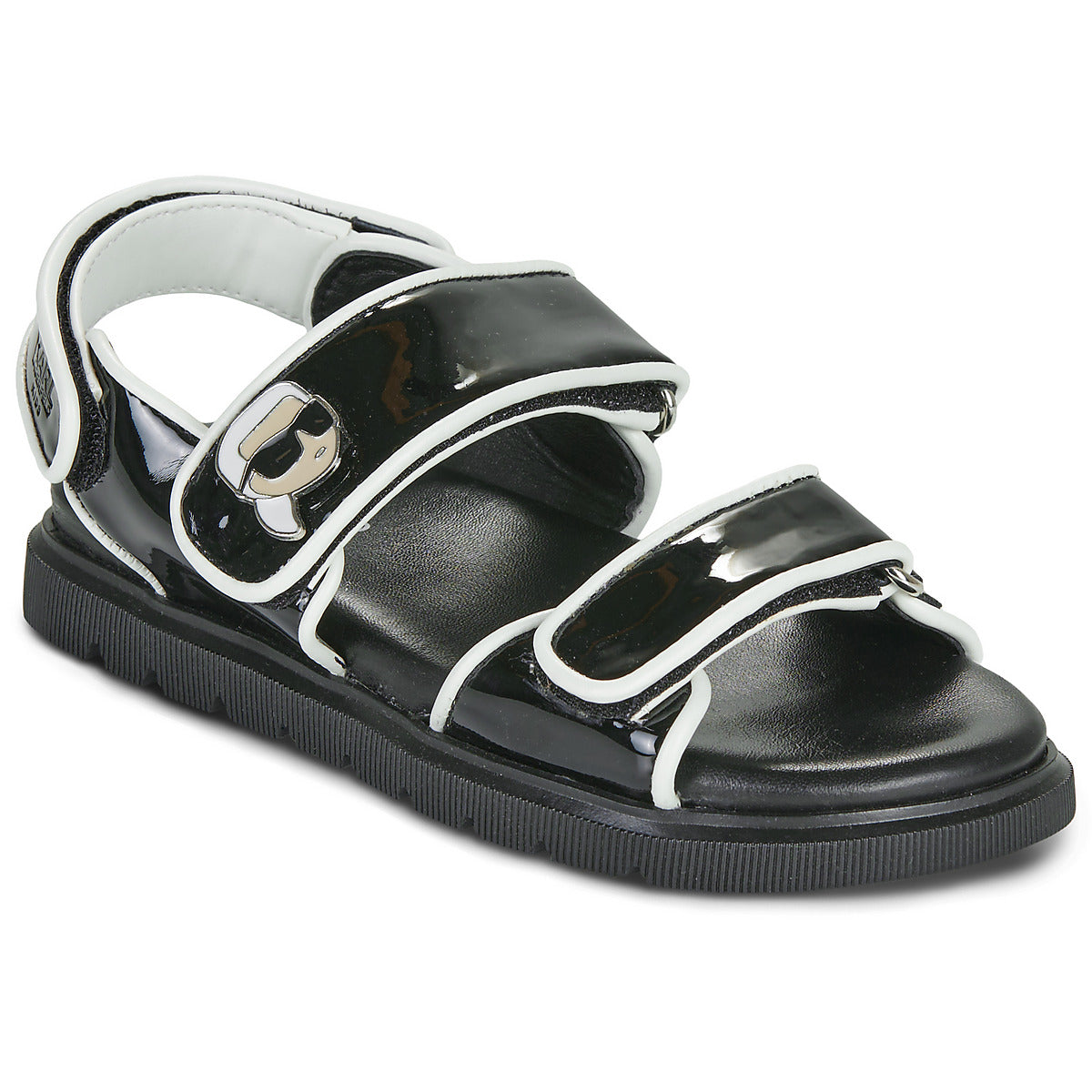 KARL LAGERFELD Boys Black Choupette & Karl Sandals