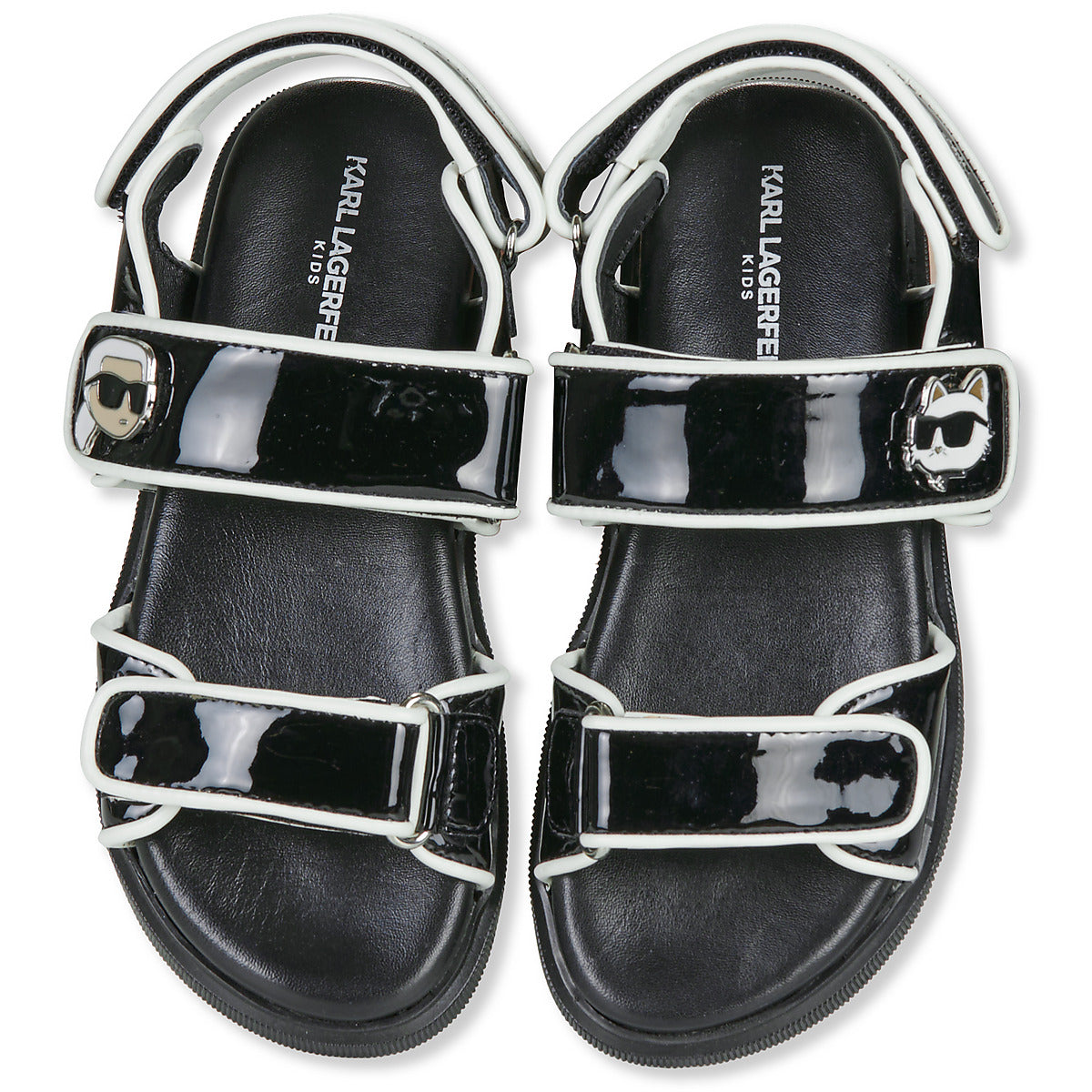 KARL LAGERFELD Boys Black Choupette & Karl Sandals