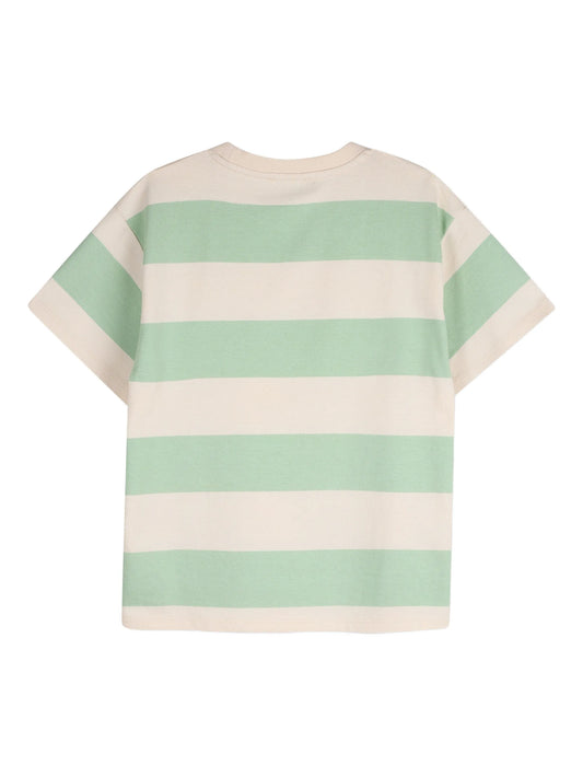 KENZO KIDS Boys Green Striped T-shirt