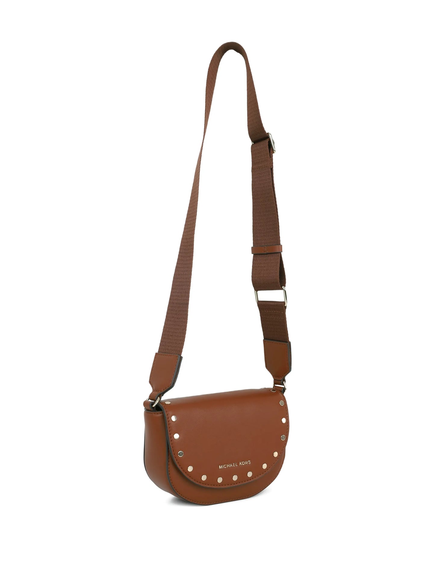 MICHAEL KORS Girls Brown Studded Shoulder Bag
