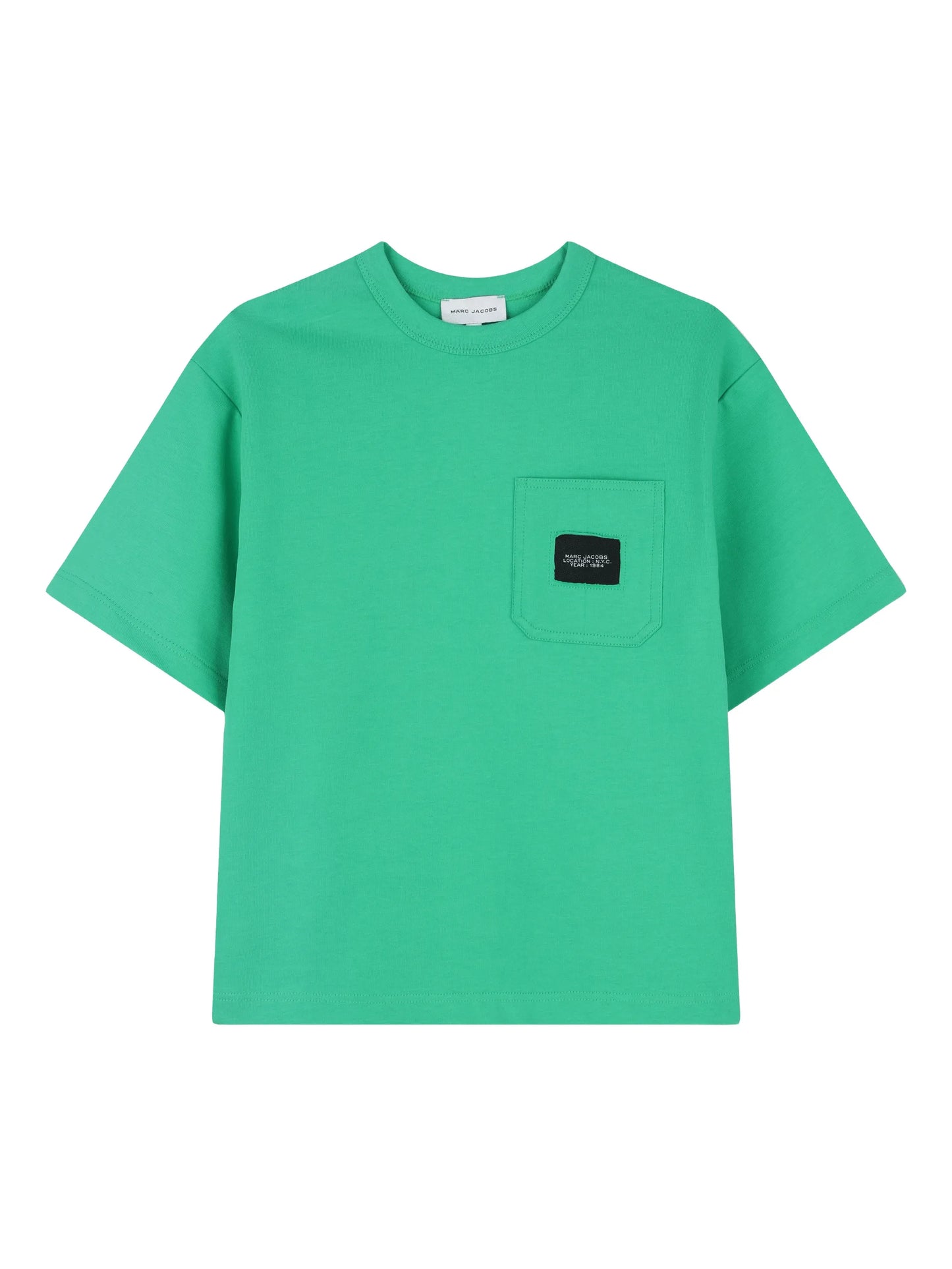 MARC JACOBS Boys Green Patch Pocket Logo T-Shirt