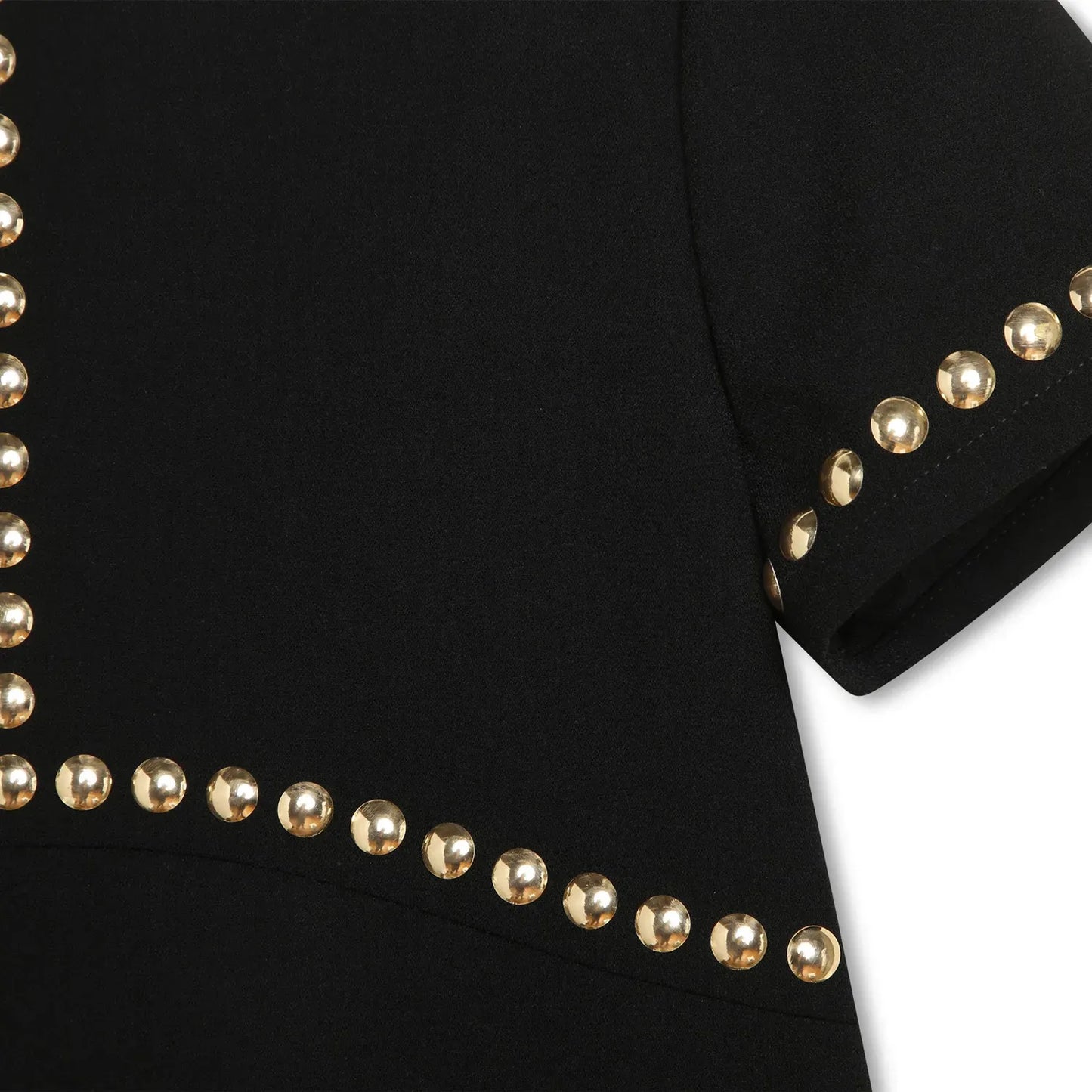 MICHAEL KORS Girls Black Short Sleeved Dress