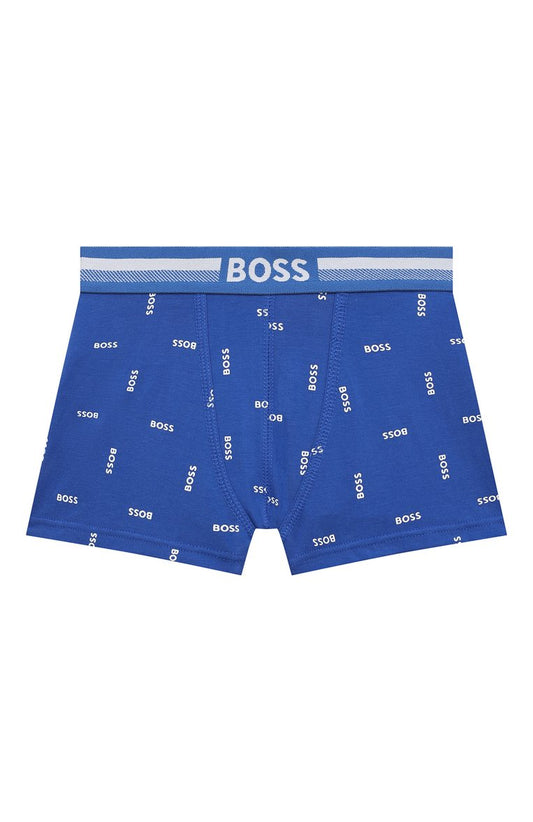 BOSS Boys Blue & Grey Boxers (Pack of 2)