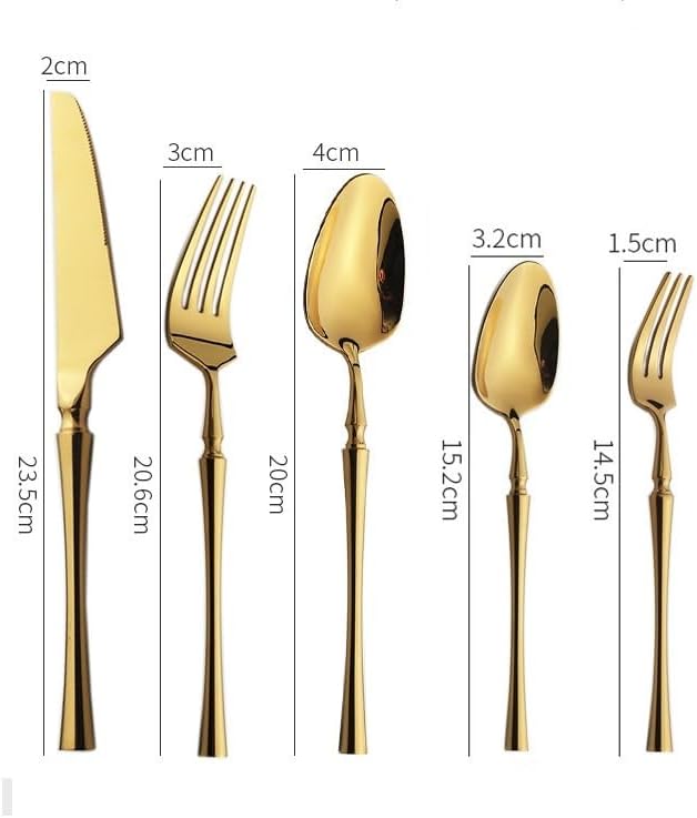 Flatware Set of 30 Pieces - Gold