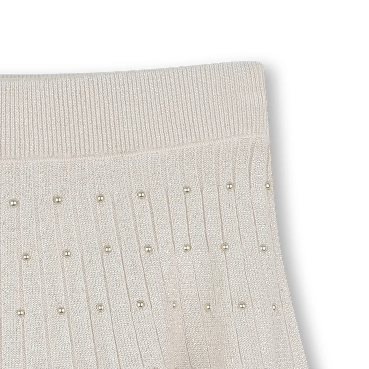 MICHAEL KORS R30439/Z99 Girls Gold Knit Skirt Studded