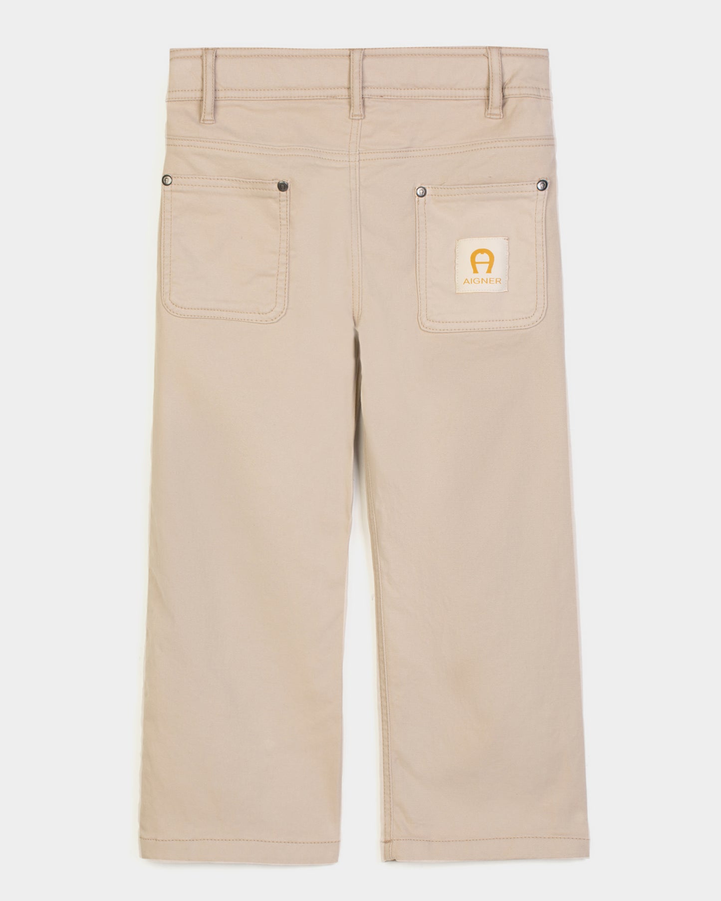 AIGNER Girls Beige Logo Trousers