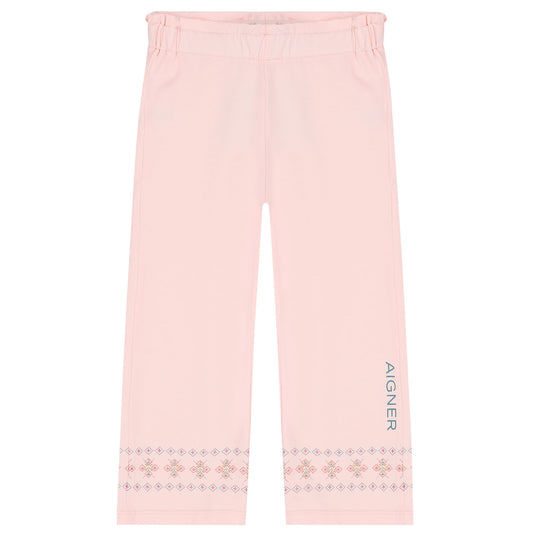 AIGNER Girls Pink Logo Trousers