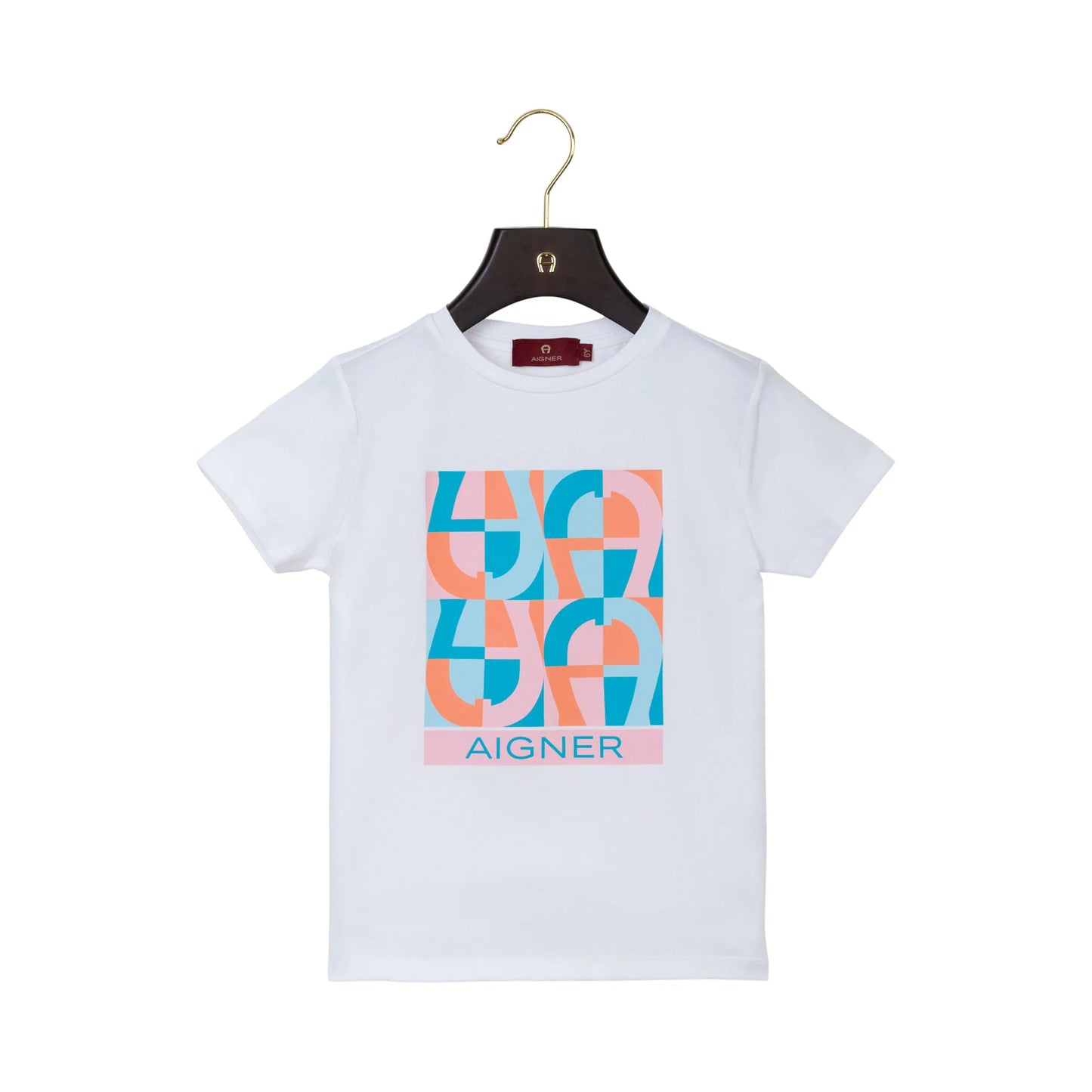 AIGNER Girls White Logo T-Shirt