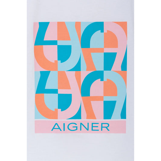 AIGNER Girls White Logo T-Shirt