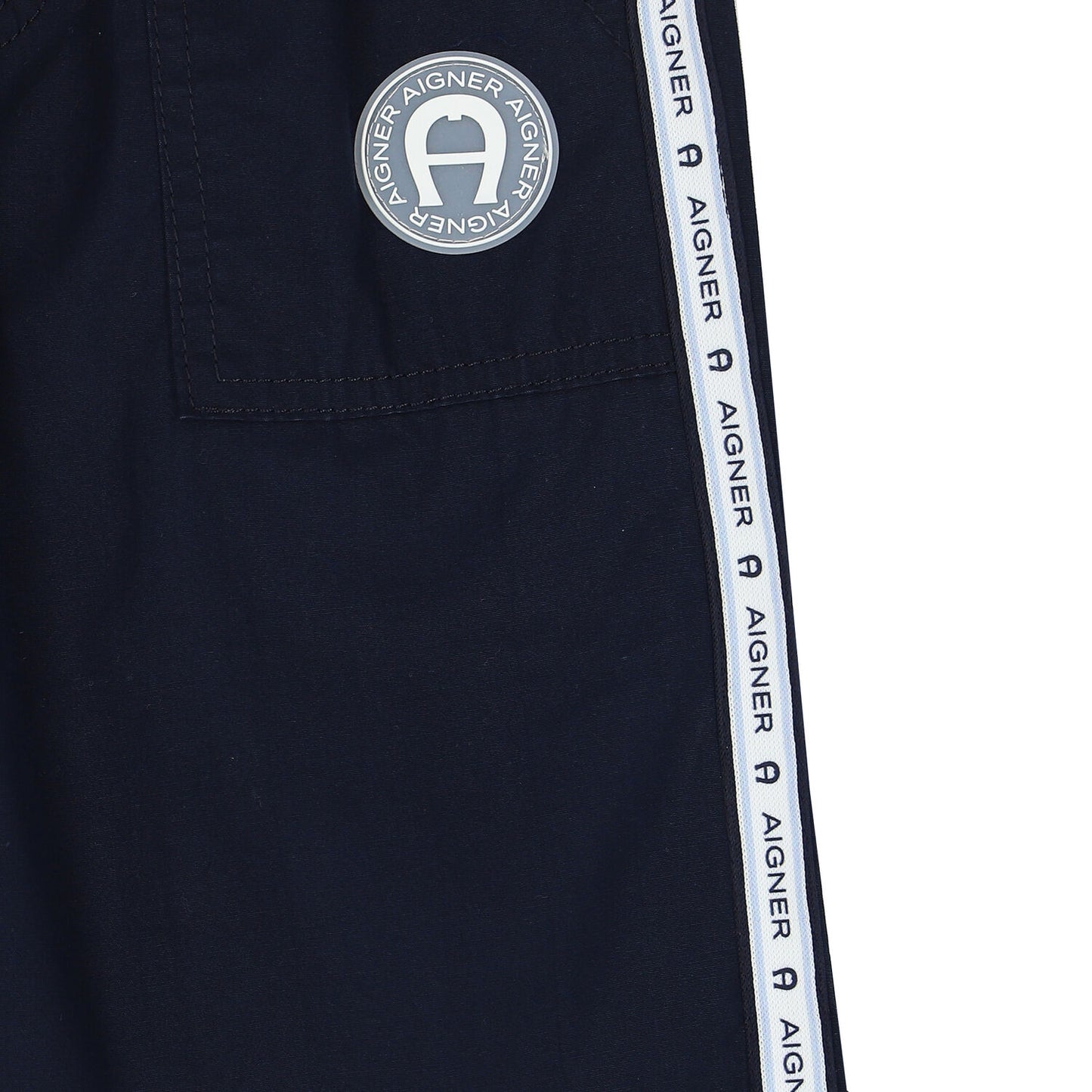 AIGNER Boys Navy Logo Shorts