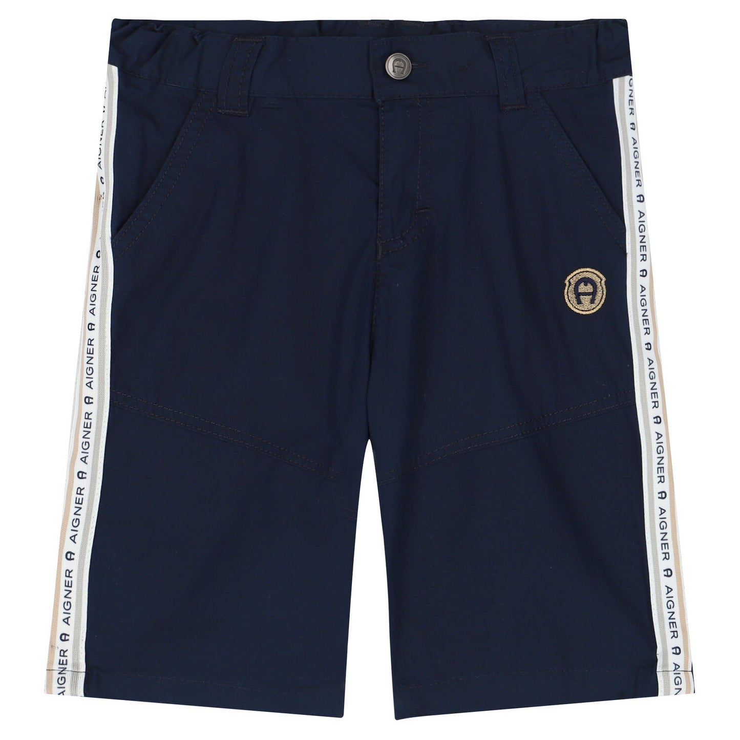 AIGNER Boys Navy Logo Shorts