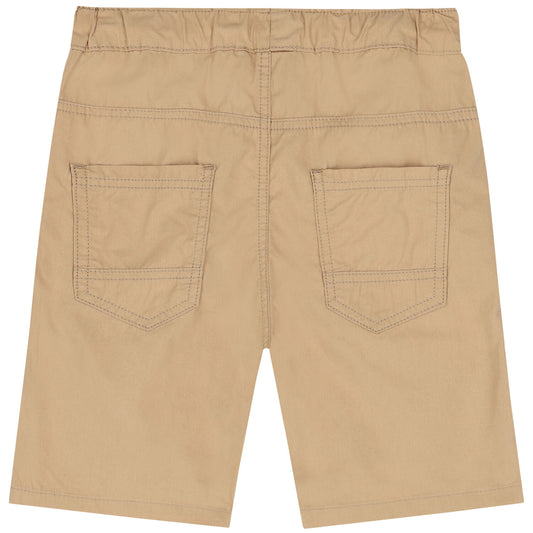 AIGNER Boys Beige Logo Chino Shorts
