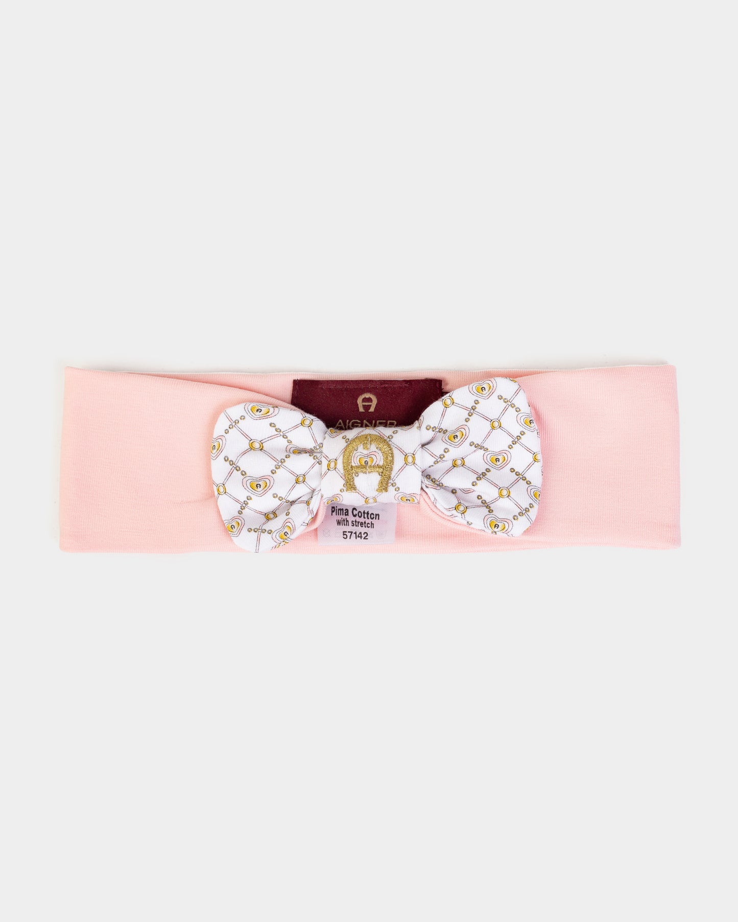 AIGNER Baby Girls Pink Logo Headband