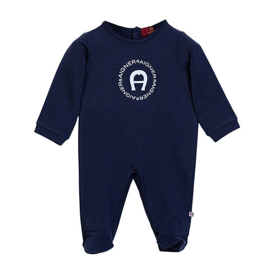AIGNER Baby Boys Navy Logo Blazer Romper