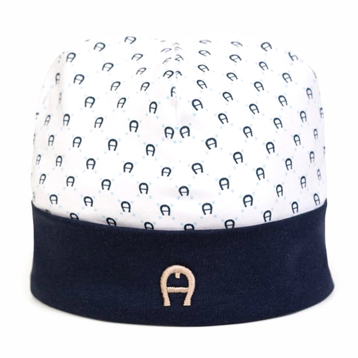 AIGNER Baby Boys Navy & White Logo Hat