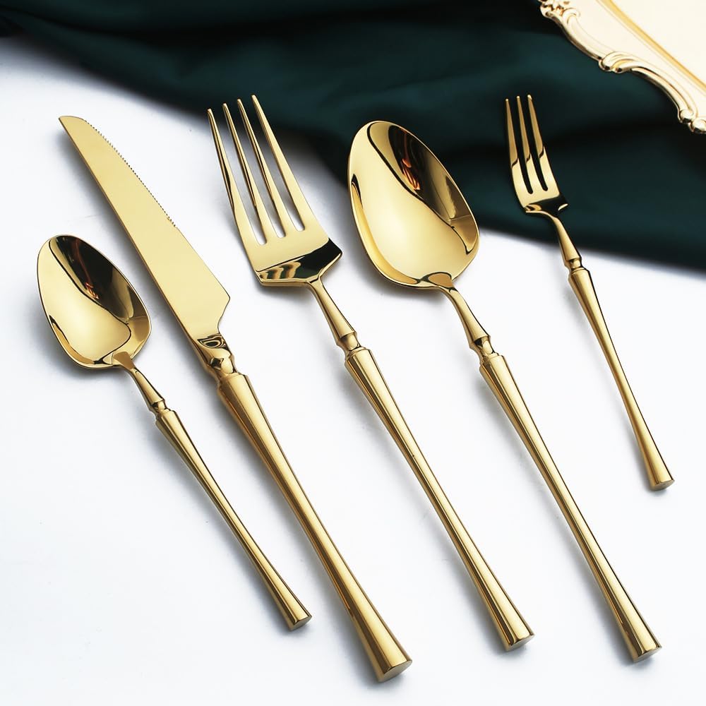 Flatware Set of 30 Pieces - Gold