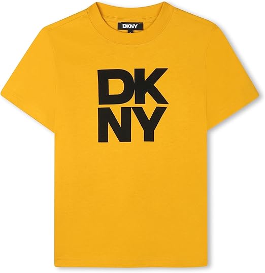 DKNY D62431/56A Boys Yellow Logo T-Shirt