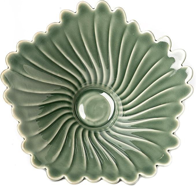 Ceramic Green Decorative Bowl