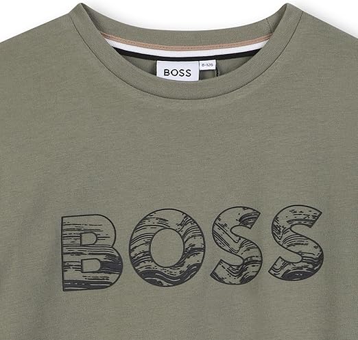 BOSS  J52358/724 Boys Pine Logo T-Shirt