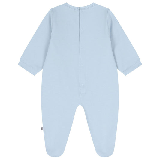 AIGNER Baby Boys Baby Blue Logo Babygrow