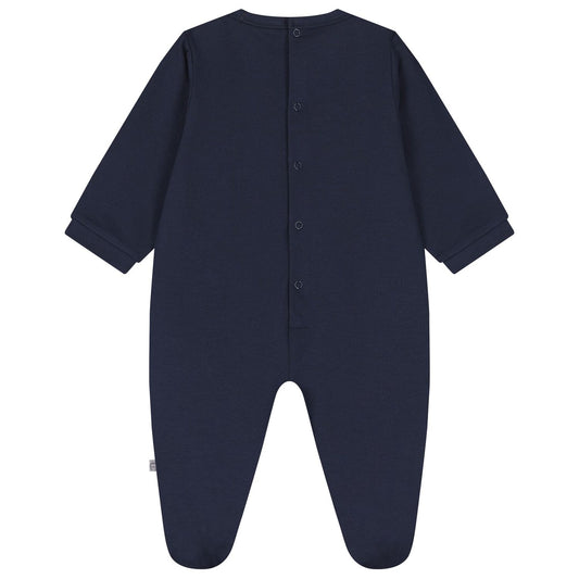 AIGNER Baby Boys Navy Logo Babygrow