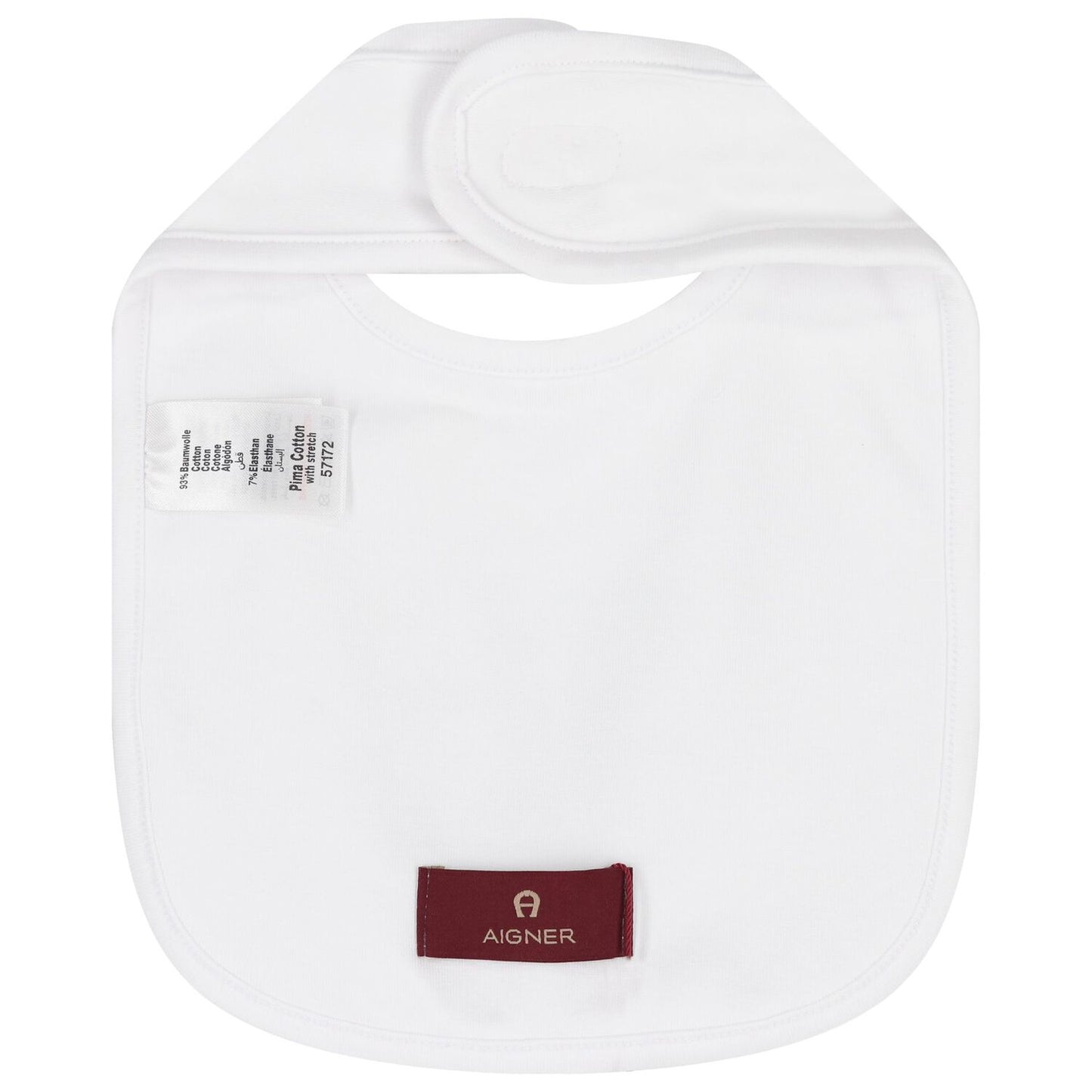 AIGNER Baby Boys White Logo Bib