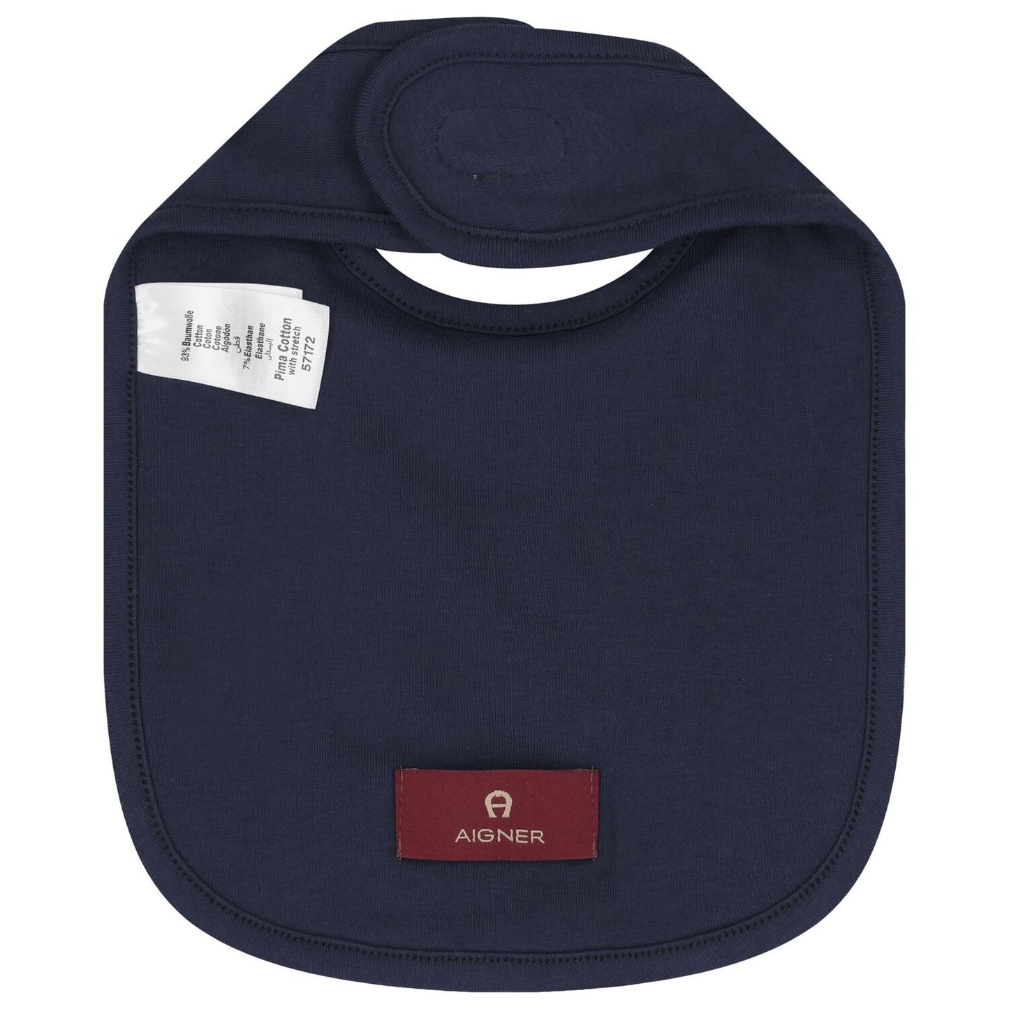 AIGNER Baby Boys Navy Blue Logo Bib