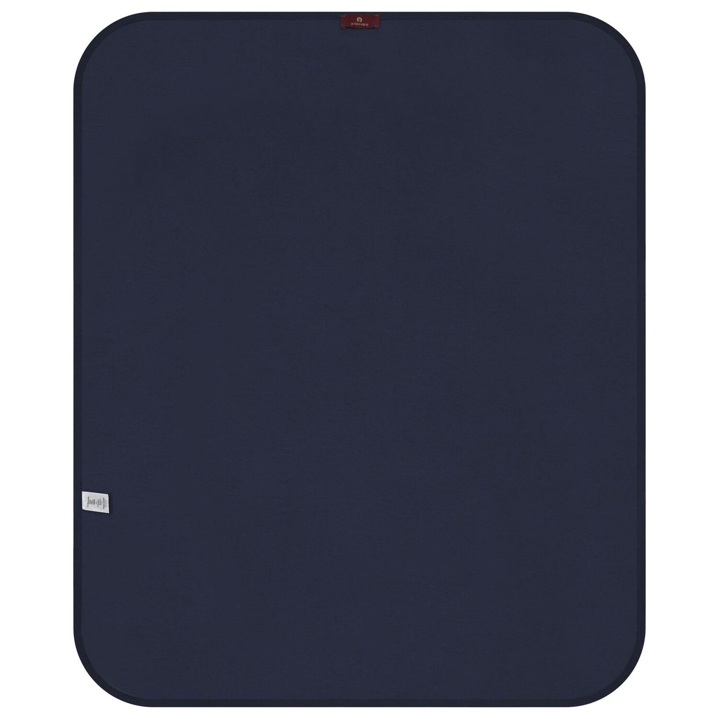 AIGNER Baby Boys White & Navy Blue Logo Blanket