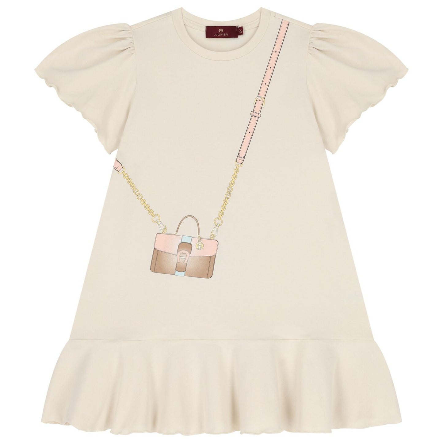AIGNER Girls Ivory Crossbody Bag Dress