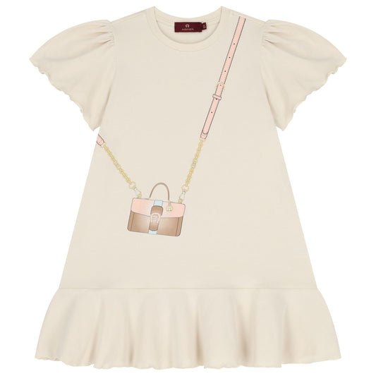AIGNER Girls Ivory Crossbody Bag Dress