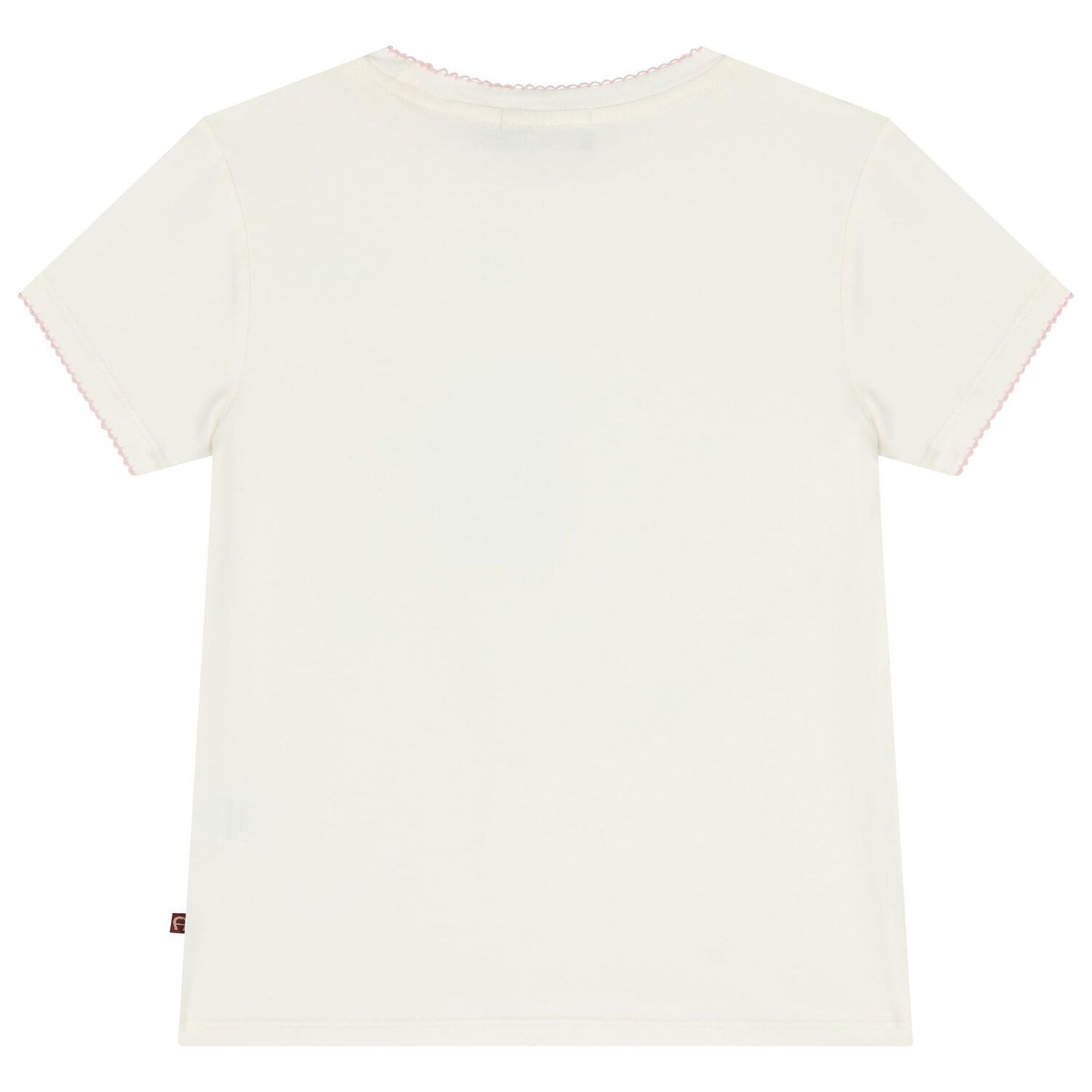 AIGNER Girls Ivory Logo Bag T-Shirt