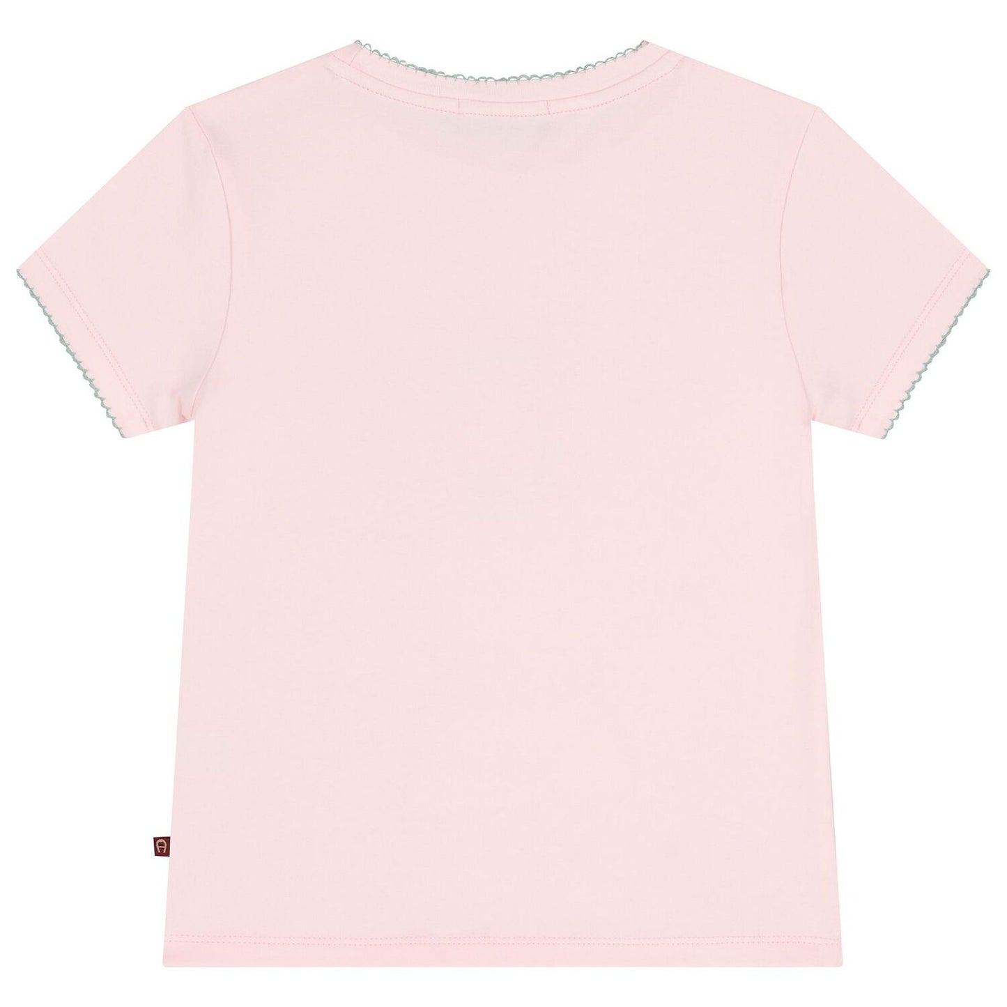 AIGNER Girls Pink Logo Bag T-Shirt