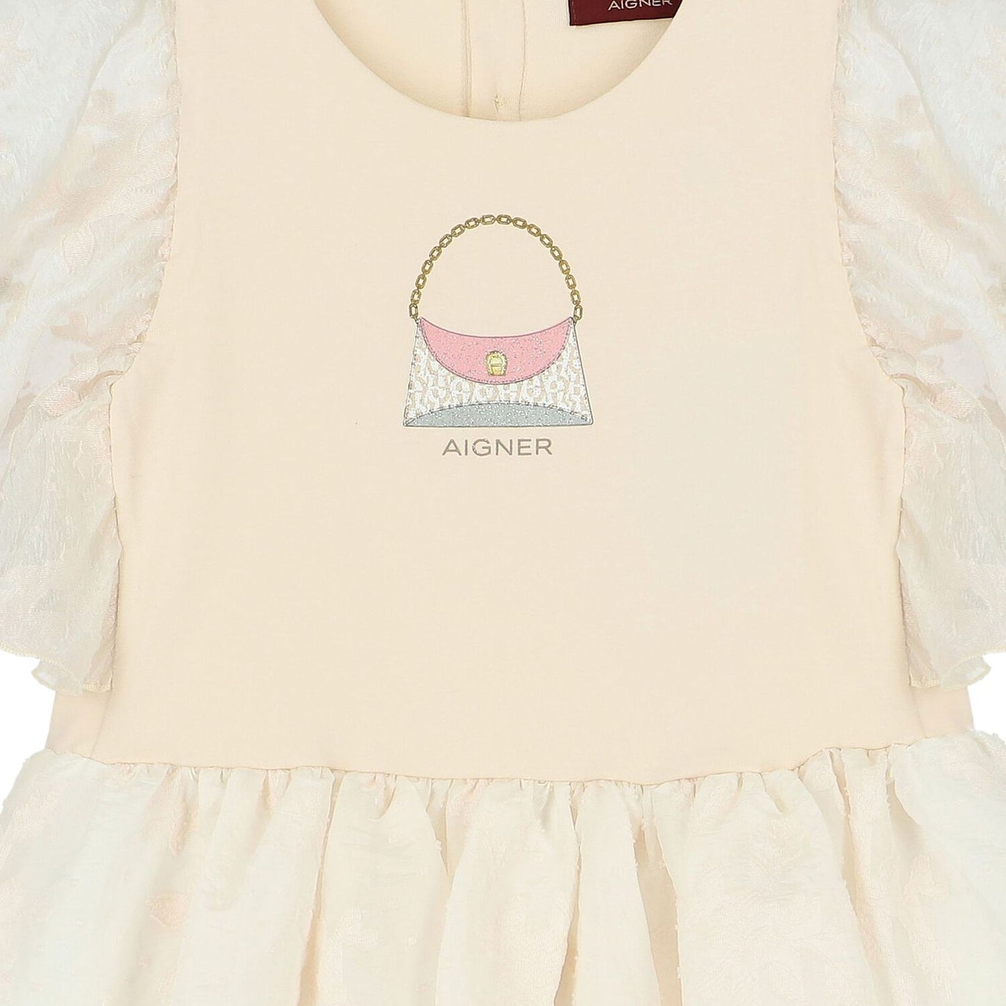 AIGNER Girls Pink Logo Bag Dress