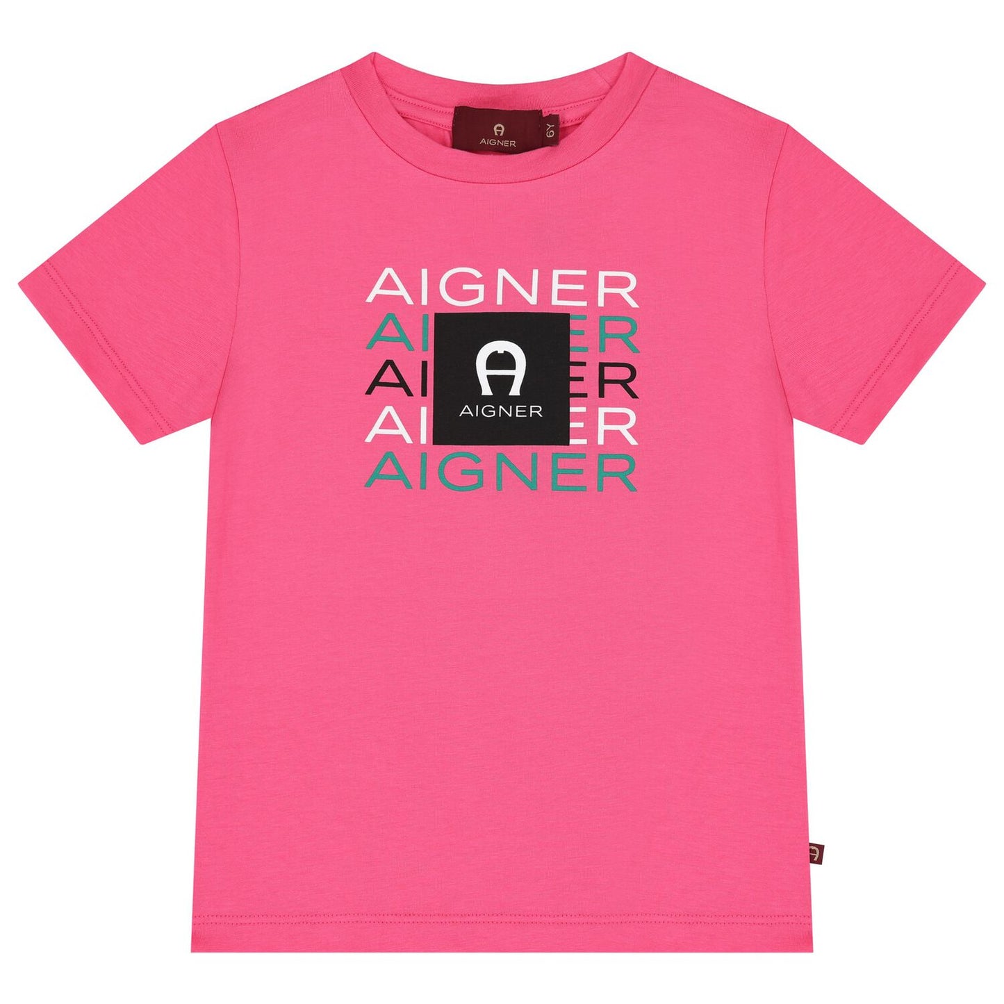 AIGNER Girls Pink Logo T-Shirt