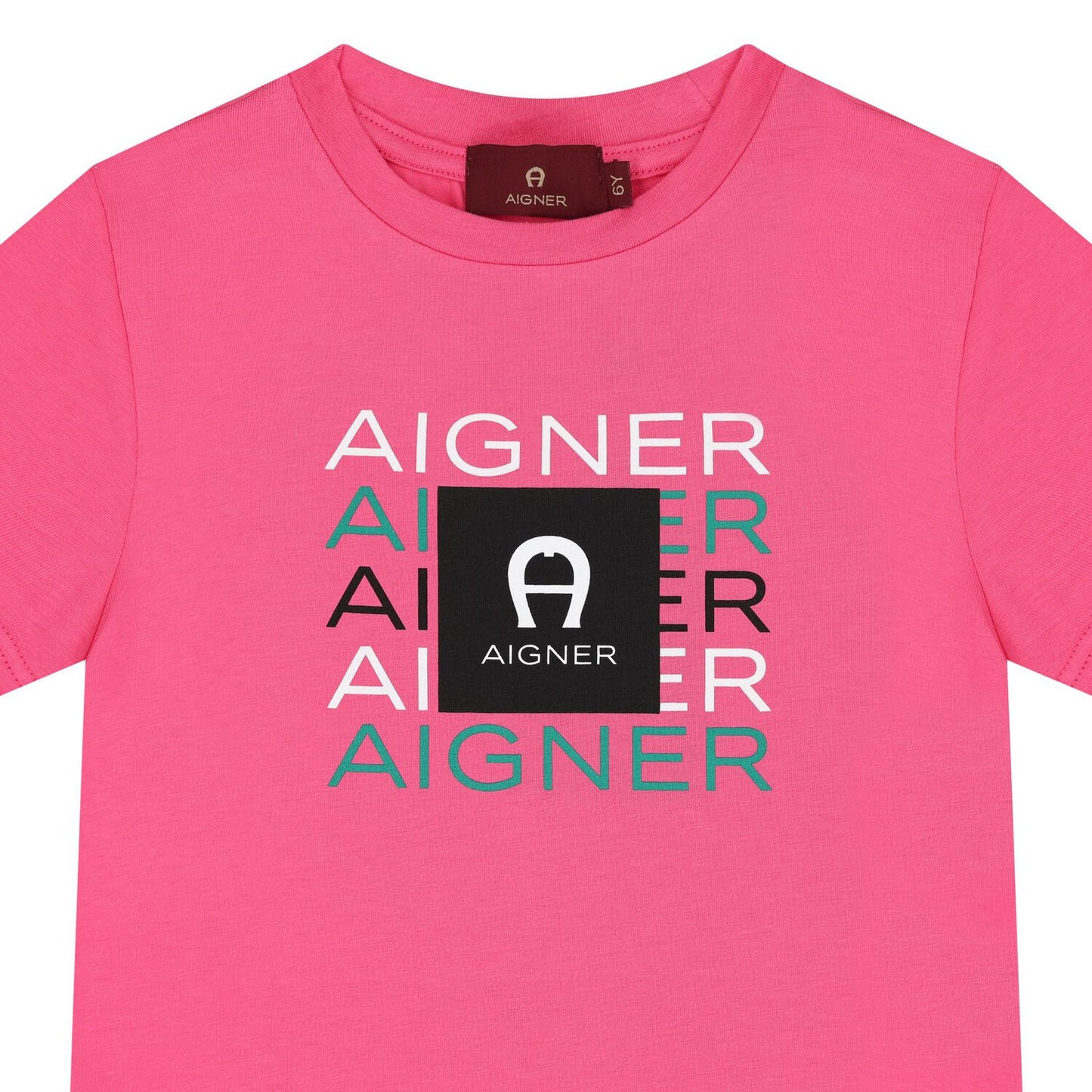 AIGNER Girls Pink Logo T-Shirt