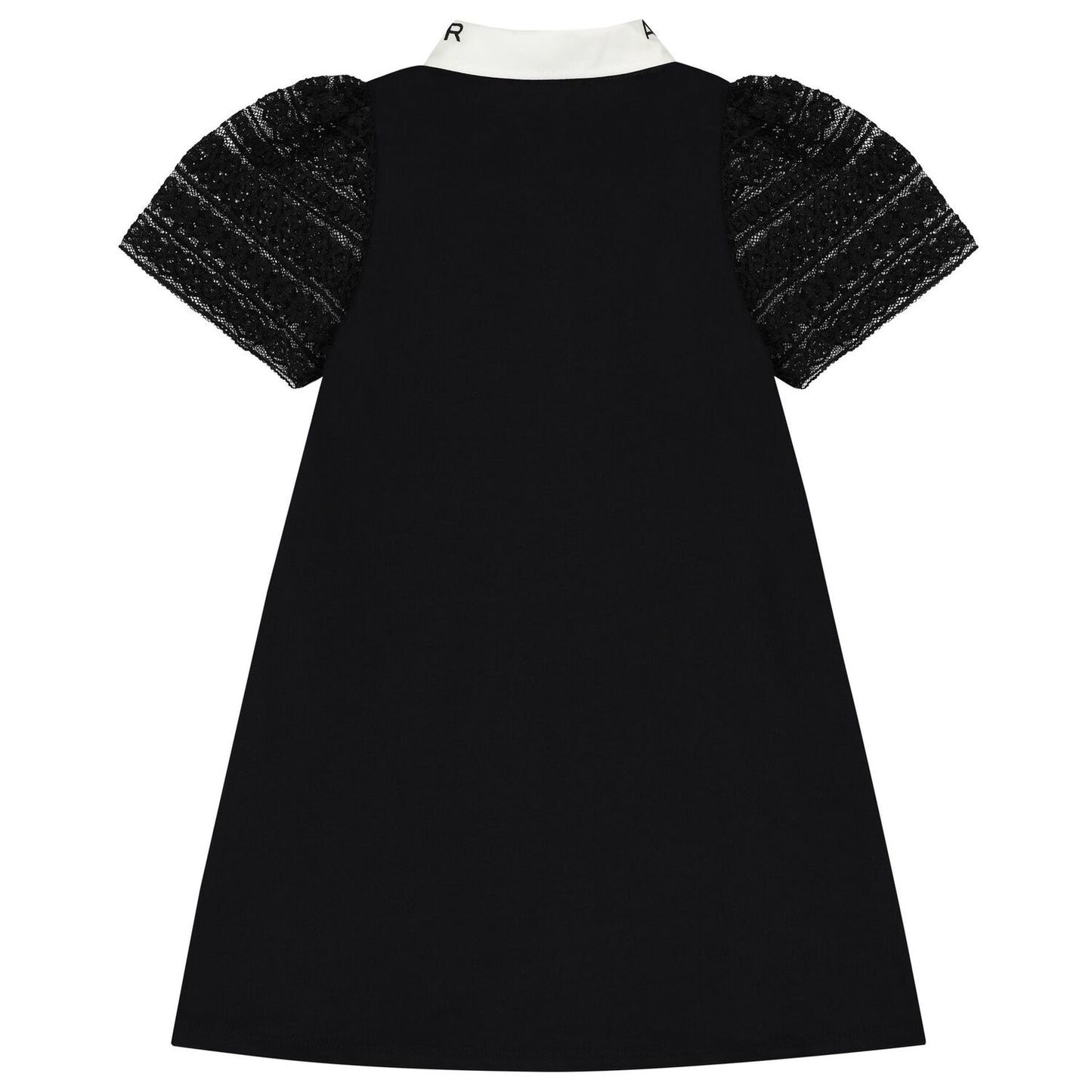 AIGNER Girls Black Logo Lace Dress