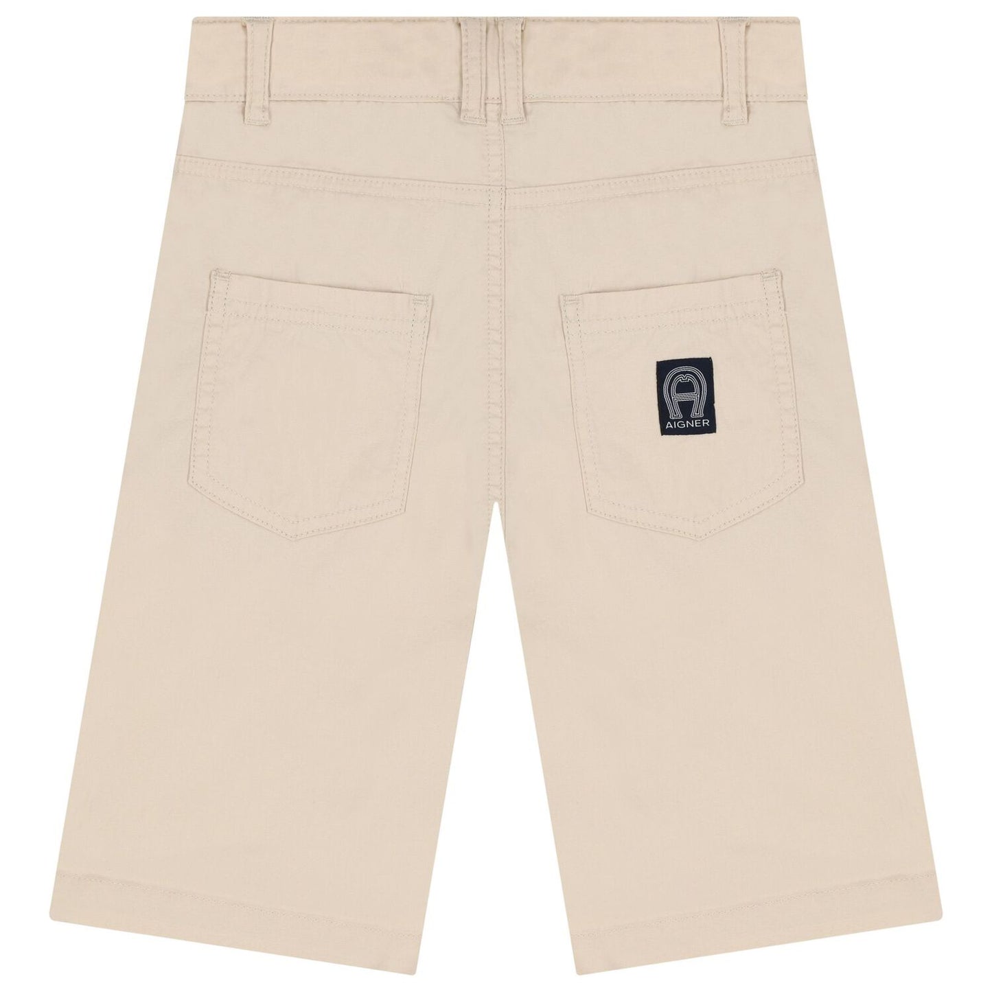 AIGNER Boys Beige Logo Shorts