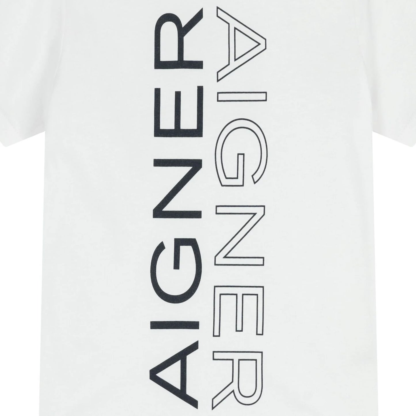AIGNER Boys White Logo T-Shirt