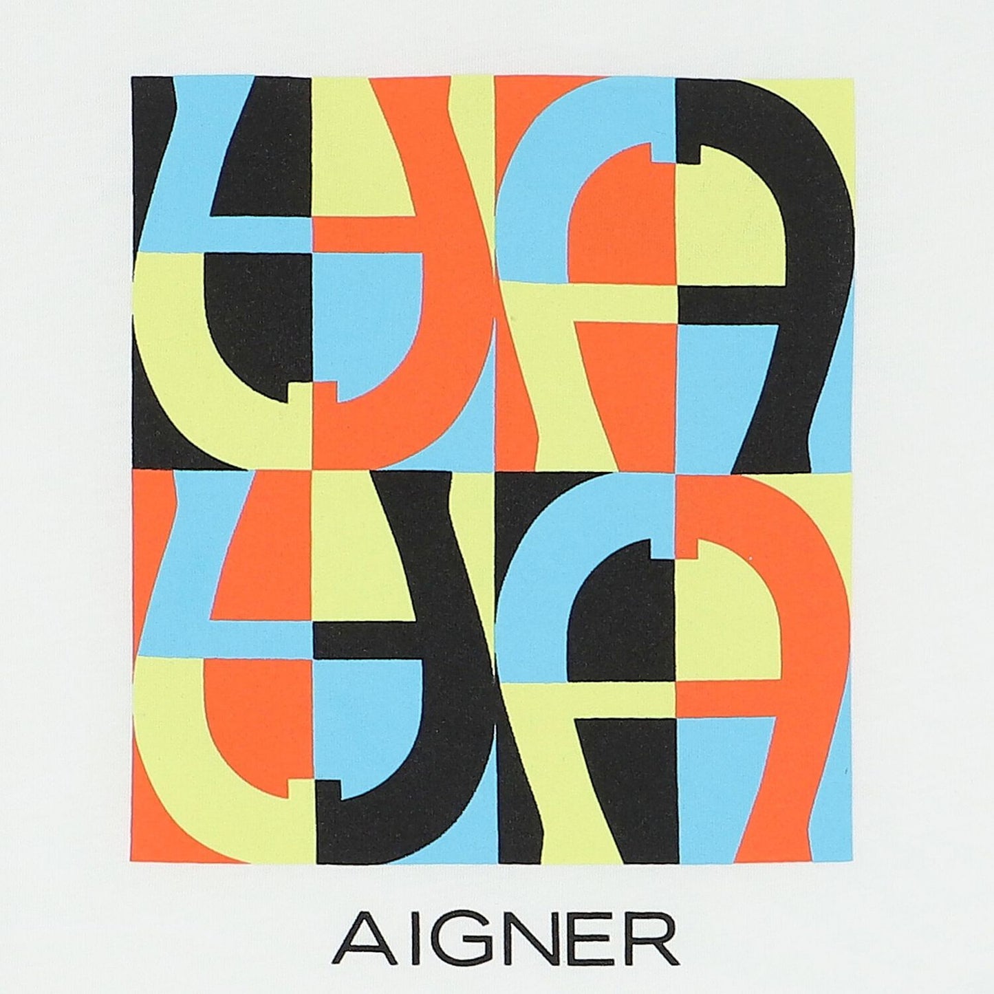 AIGNER Boys White Logo T-Shirt