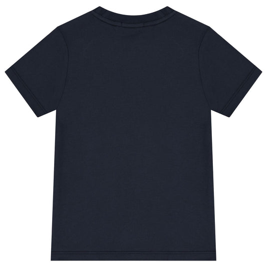 AIGNER Boys Navy Blue Logo T-Shirt