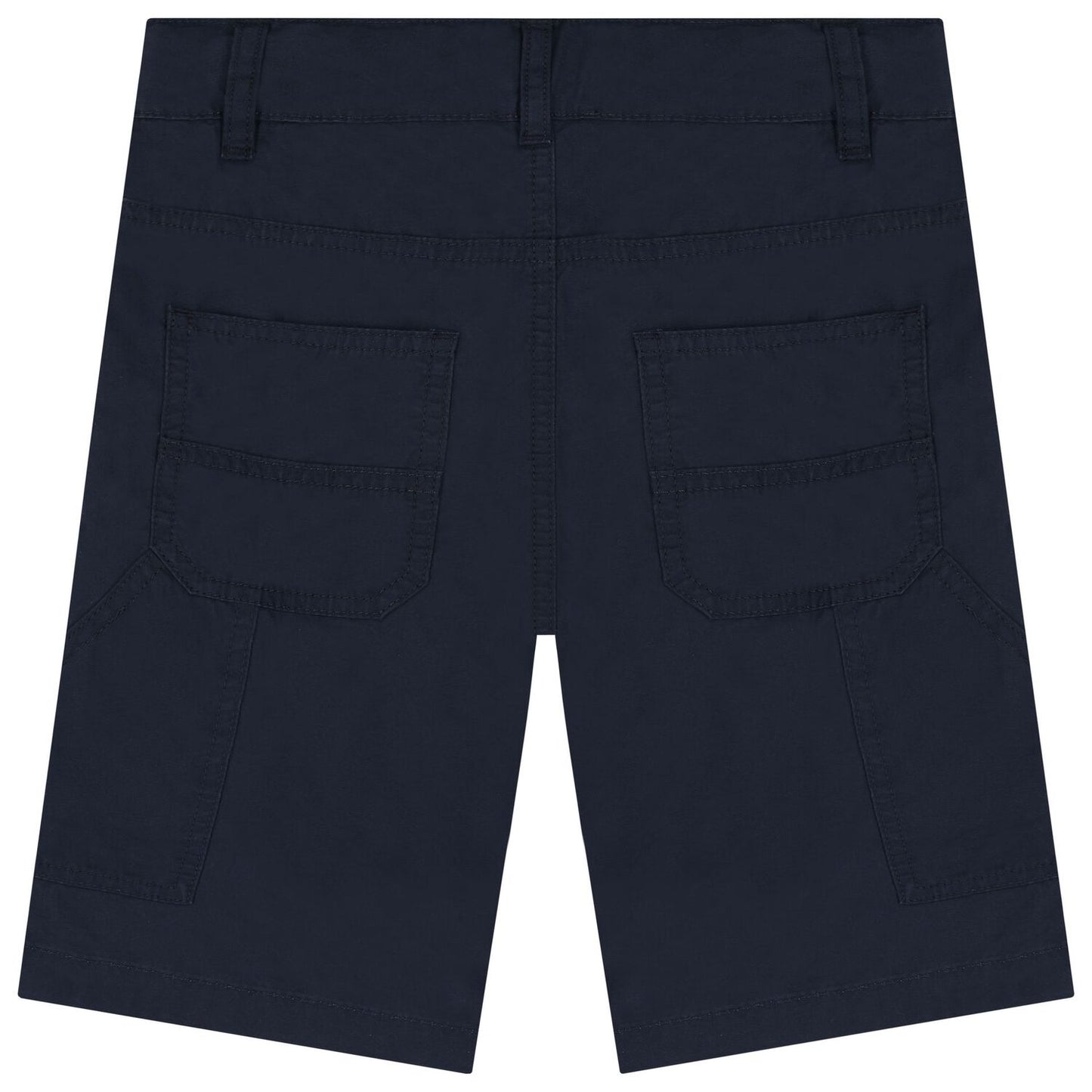 AIGNER Boys Navy Blue Logo Shorts