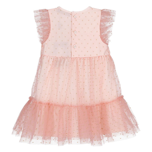 AIGNER Younger Girls Pink Logo Tulle Dress