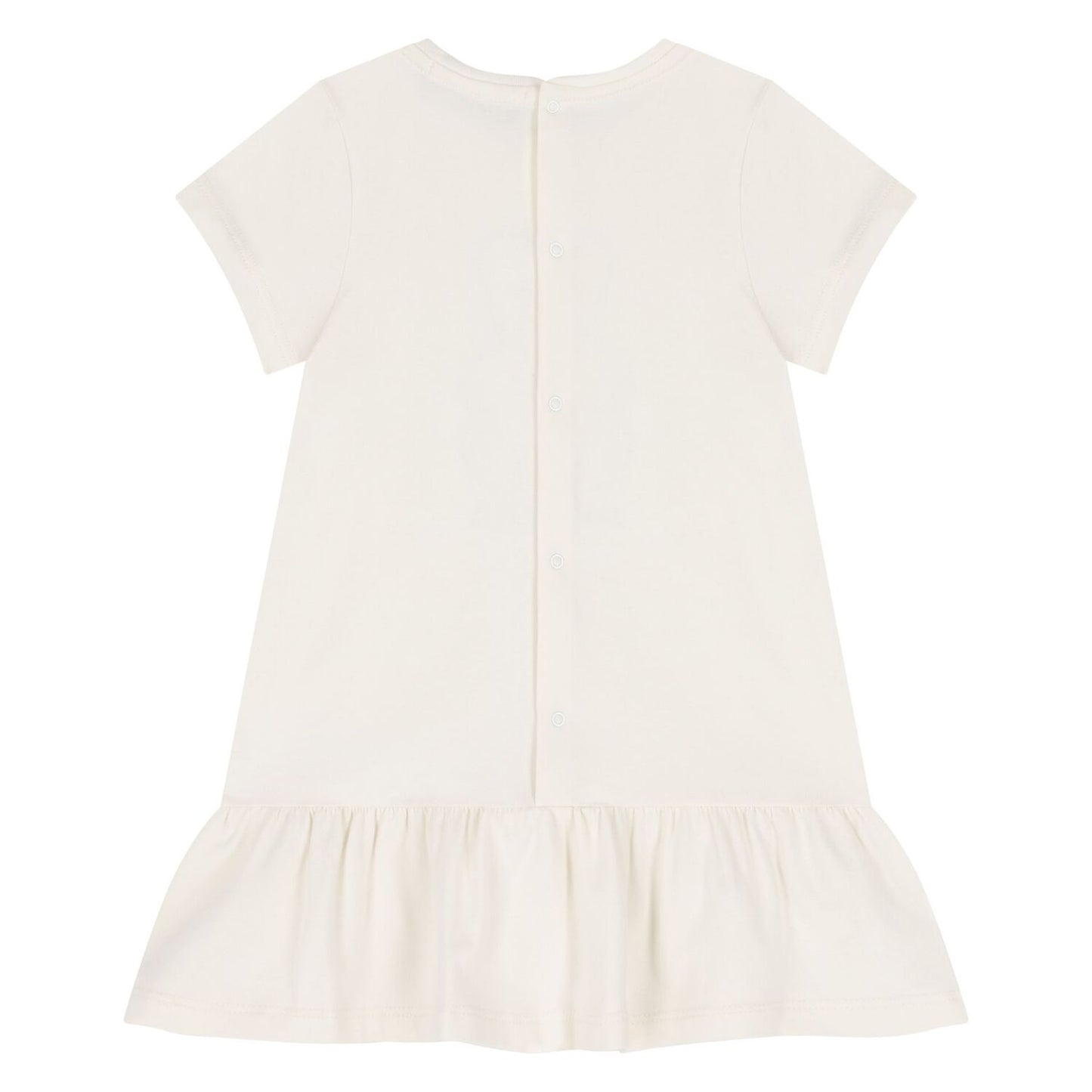 AIGNER Younger Girls Ivory Teddy Bear Logo Dress