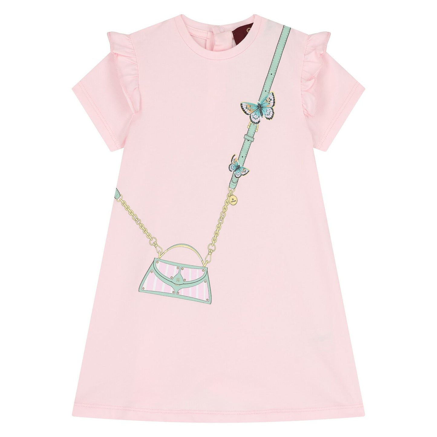 AIGNER Younger Girls Pink Bag Logo Dress