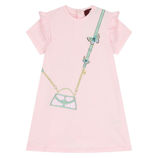AIGNER Younger Girls Pink Bag Logo Dress