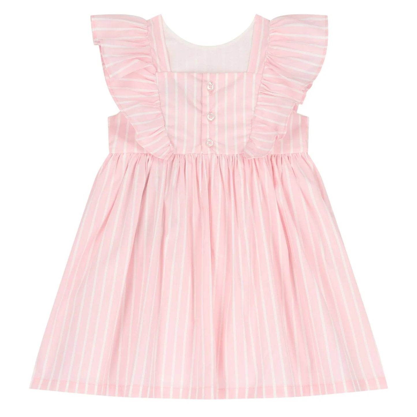 AIGNER Younger Girls Pink Logo Striped Dress