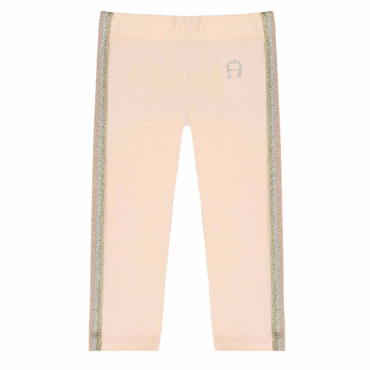 AIGNER Younger Girls Pink Logo Leggings