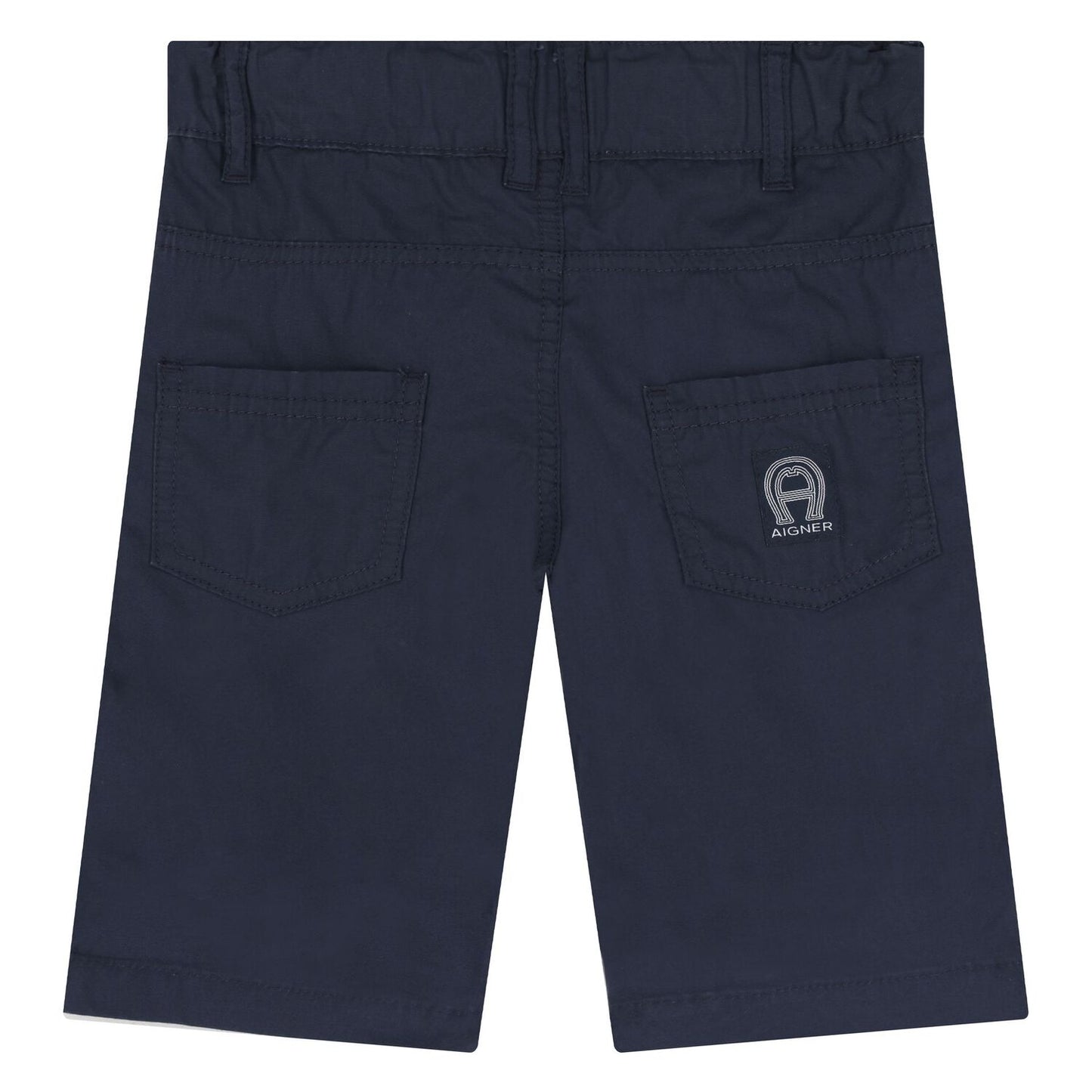 AIGNER Younger Boys Navy Logo Shorts